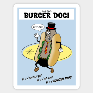 Uncle John's Burger Dog Sticker